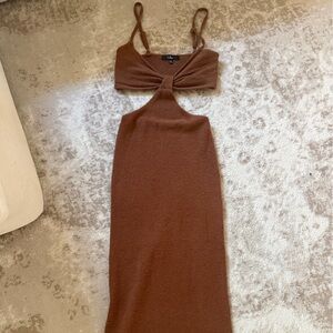 Lulu's Brown Maxi Dress
